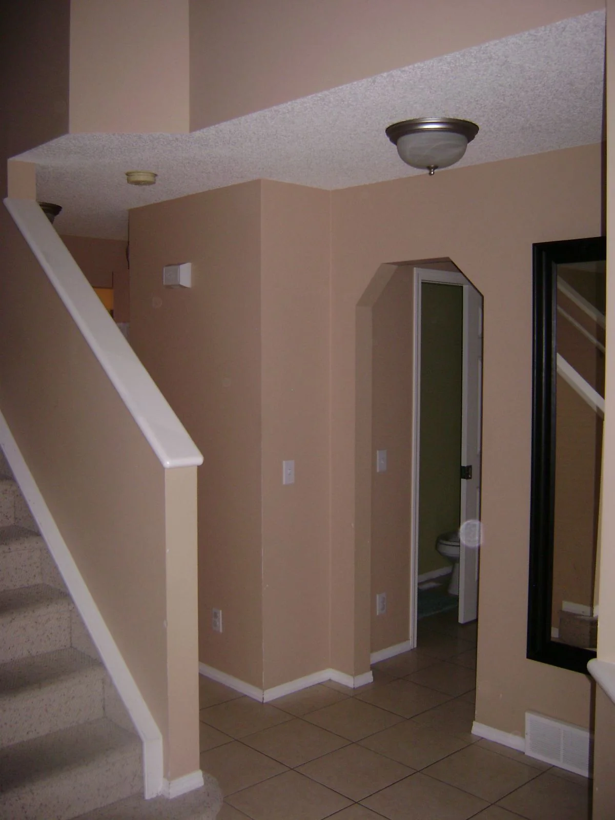 Stair and hallway before renovation