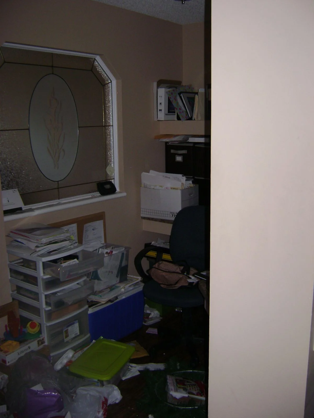 Storage room before renovation, second view