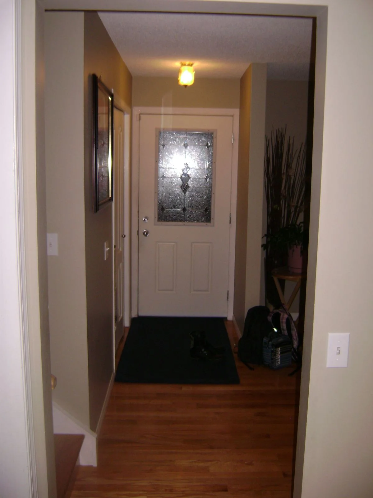 Hallway and entry before renovation
