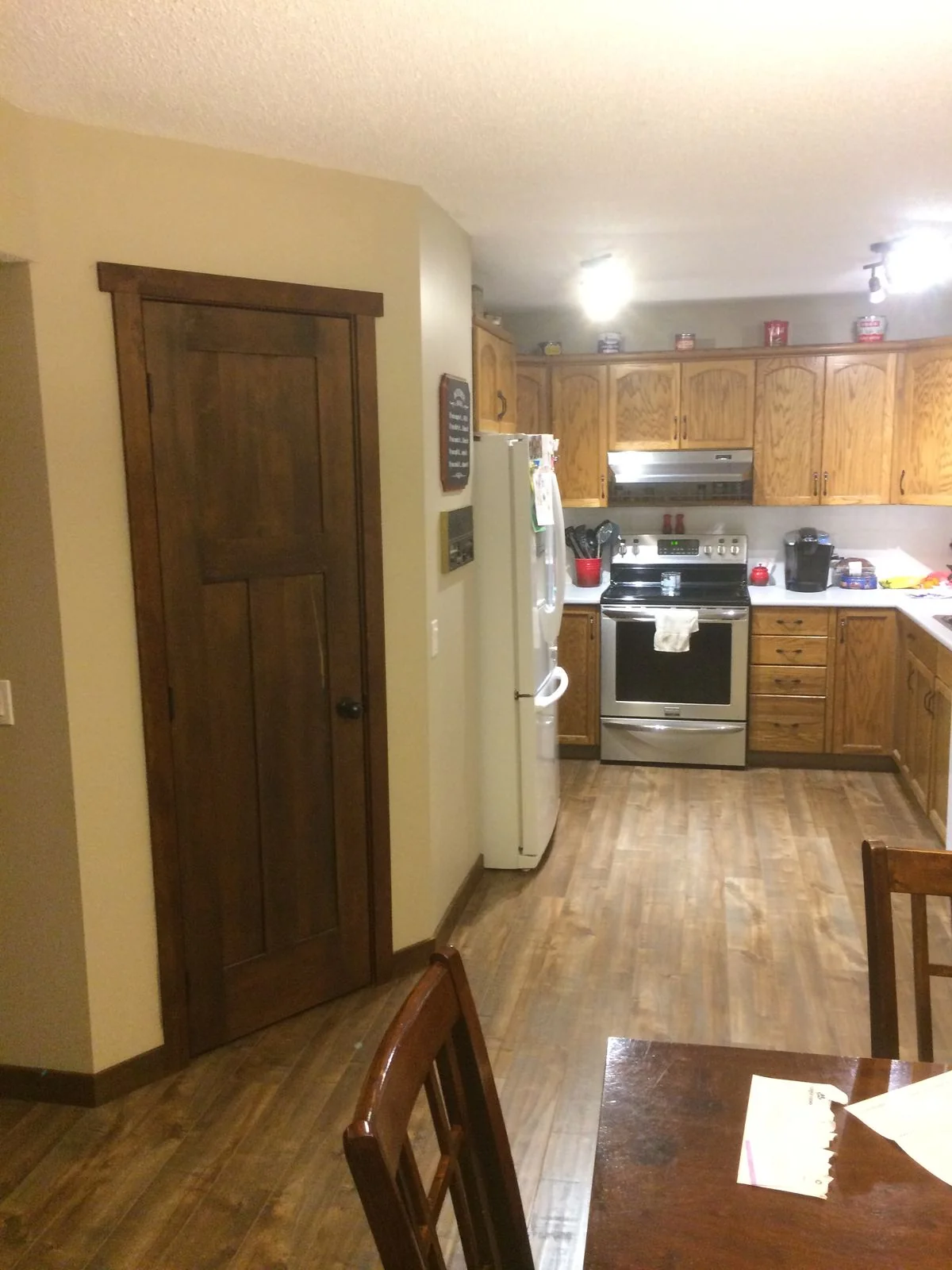 Original kitchen and hallway before renovation